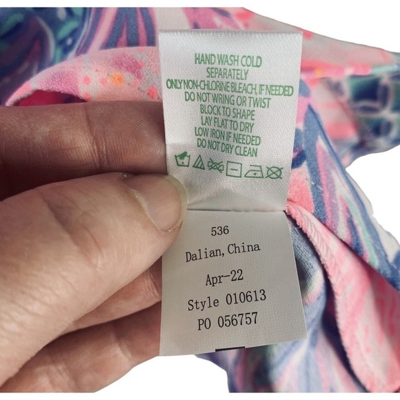 Lilly Pulitzer Kipton Romper Womens Size 4 Pink Isle Snappy Turtle NWT $218 - Picture 11 of 13